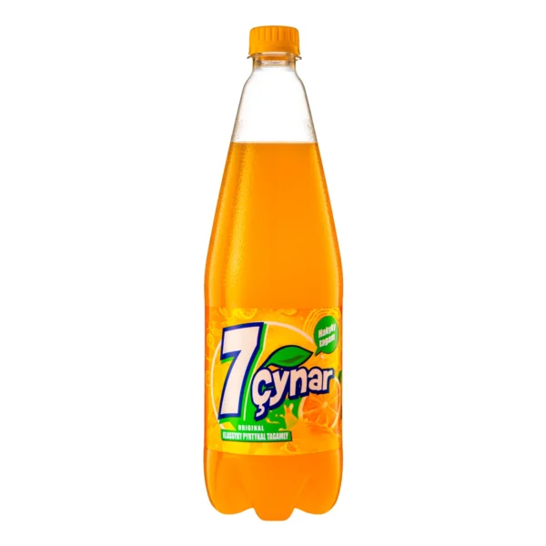 Orange flavored non-alcoholic carbonated drink 1 L