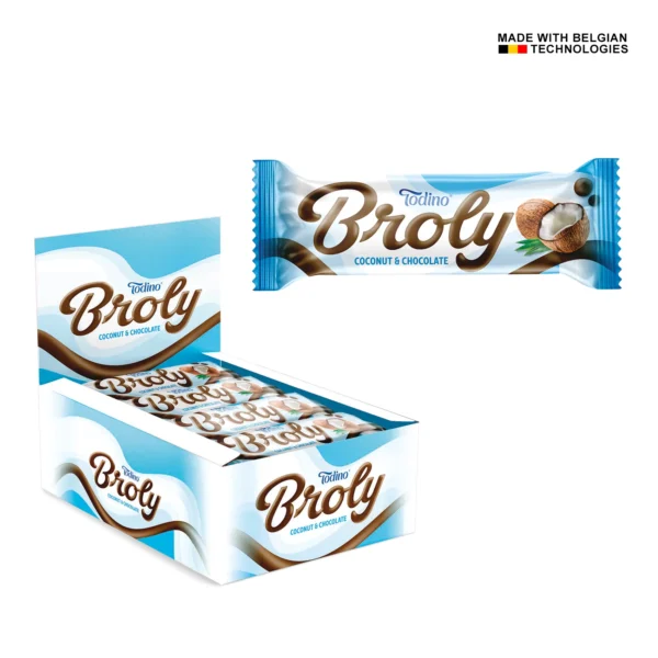 BROLY coconut flakes chocolate bar 30 gr