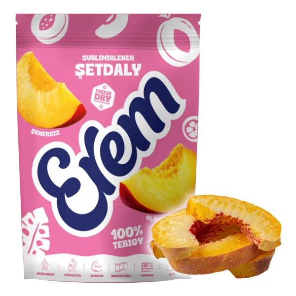 Freeze dried peach Erem