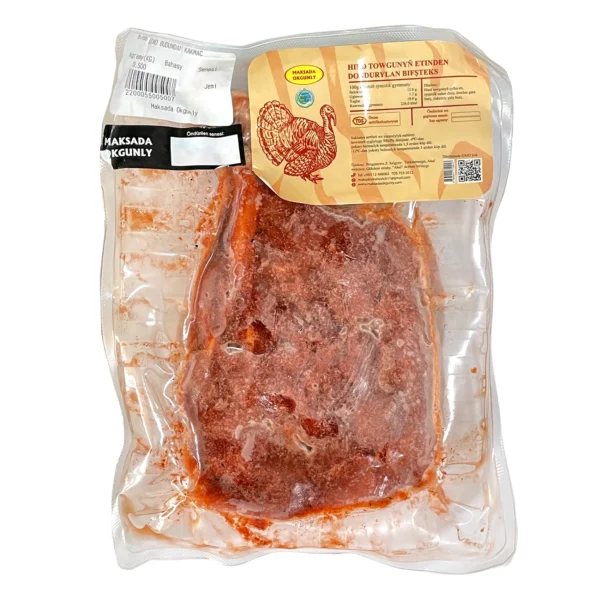 Frozen turkey meat without giblets