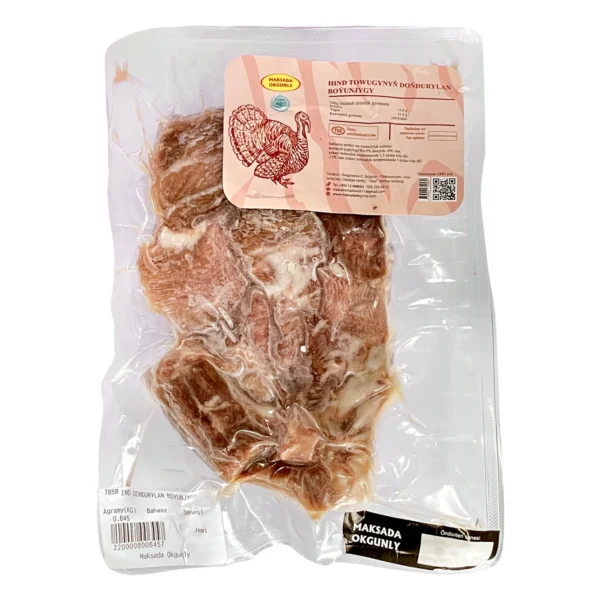 Frozen turkey neck