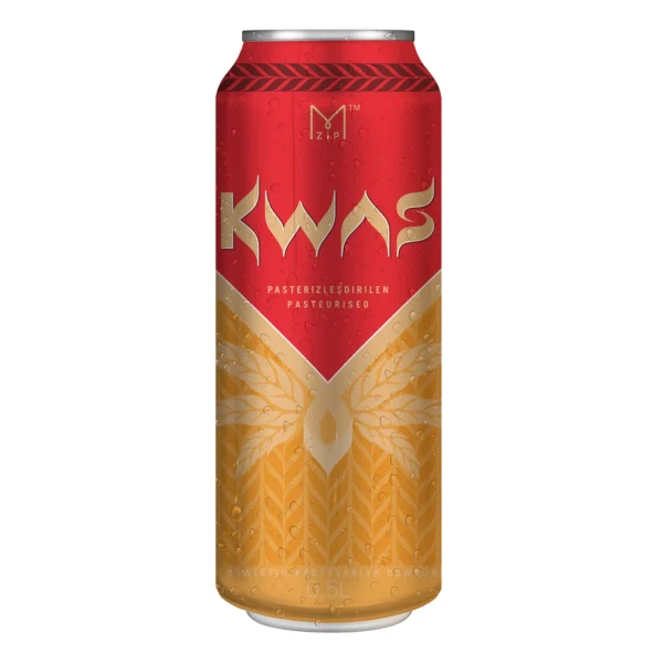 Kwas non alcoholic carbonated drink in cans