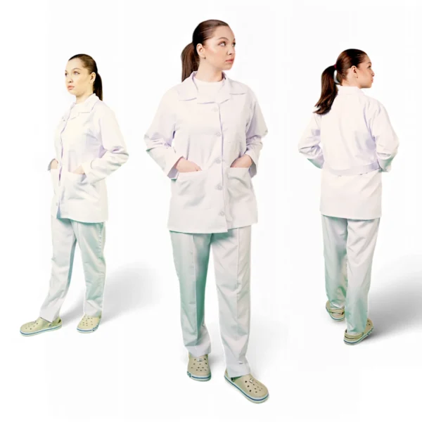 Coverall from stretch fabric for nurse