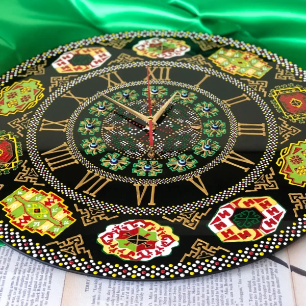 Turkmen Ornaments Wall Clock 2