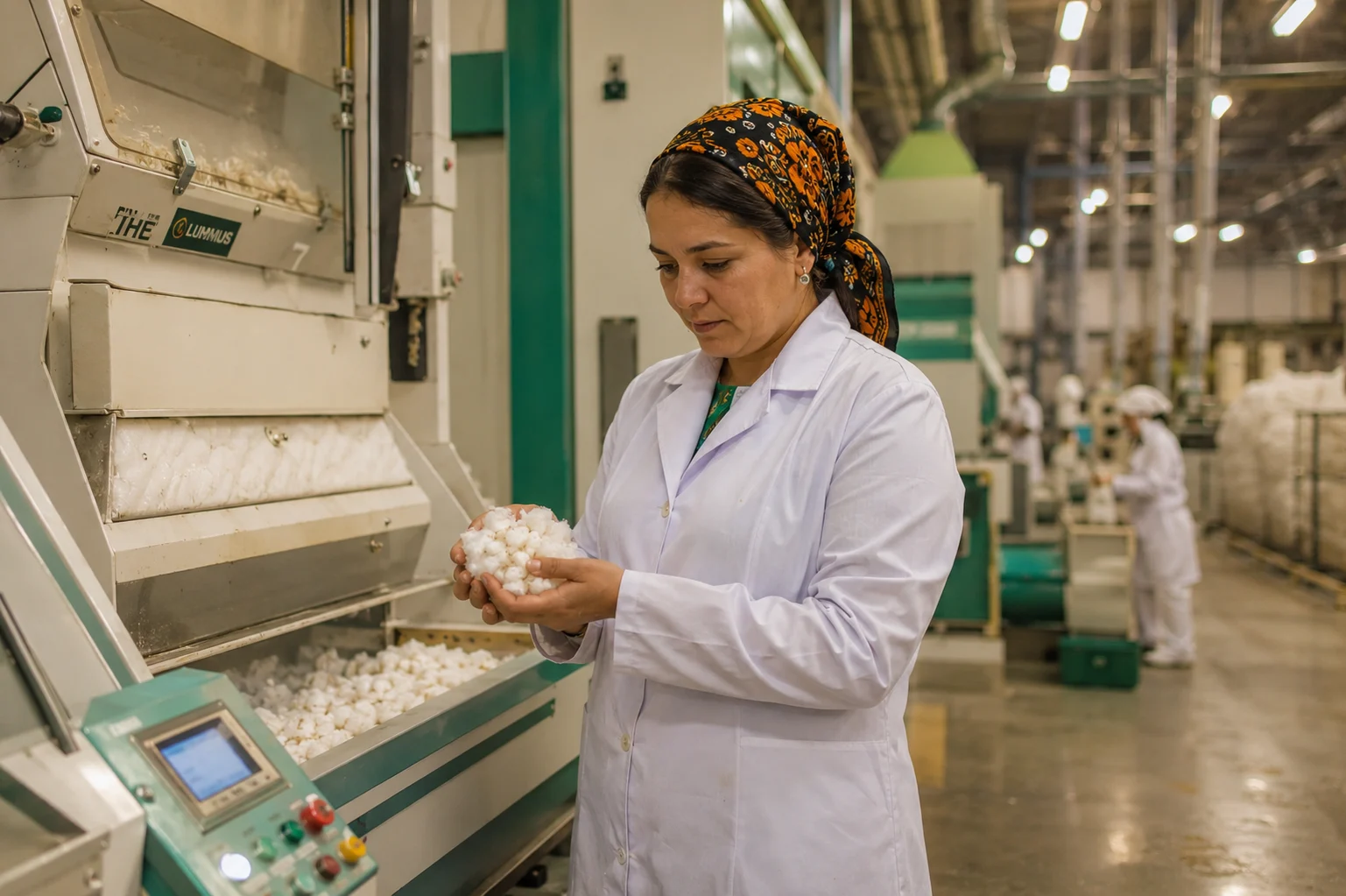 Turkmenistan cotton exports ginning factory processing facility