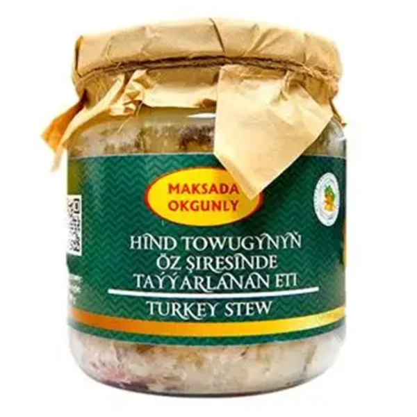 White meat turkey stew in its own juice in cans