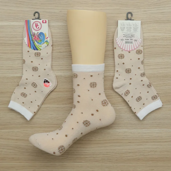 Calcetines de mujer con copos de nieve