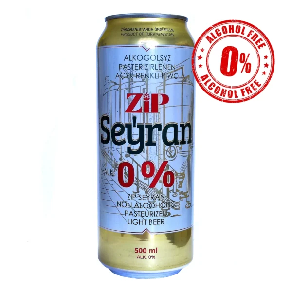 Zip Seyran alcohol free light beer in cans