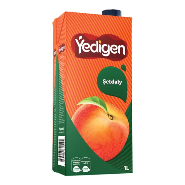 yedigen juice peach juice drink reconstituted from concentrated juice